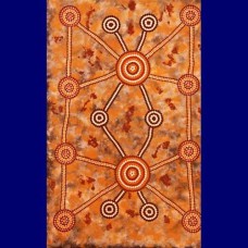 Aboriginal Art Canvas - Nora Holland-Size:62x135cm - H